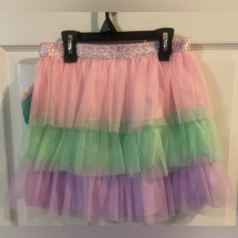 Way To Celebrate Easter Tutu‎ Skirt XL 14-16 Pastel Tiered Mesh NWT